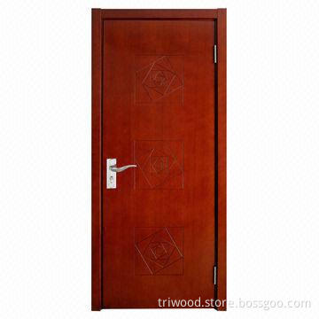 Exquisite Interior Composite Wood Door with Natural Wood Veneer and Environment-friendly Painting